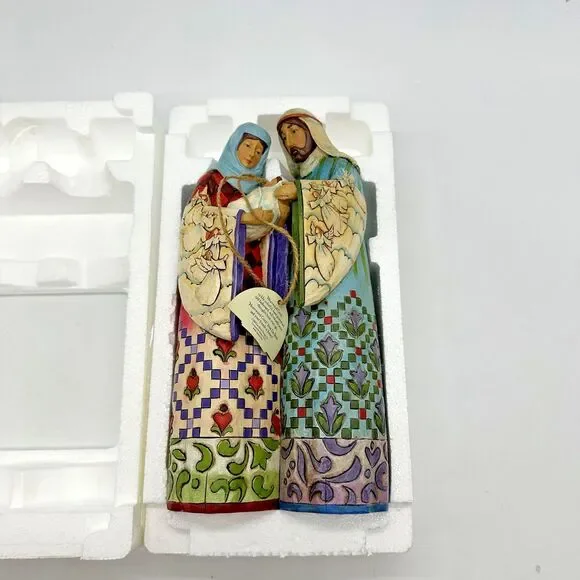 2006 Jim Shore Blessed Family Figurine 4005277 Holy Family with Box - Picture 6 of 16